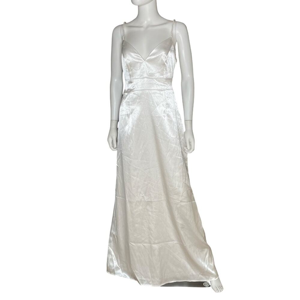 Lulus White Evening Gown Or Wedding Dress - Picture 2 of 12
